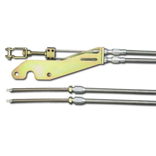 Lokar EC-80THTTB Transmount T-Bird Parking Brake Cables, Stainless