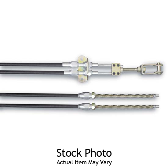 Lokar EC-80WU E-Brake Cables, Wilwood MC4 Mechanical Caliper, Black