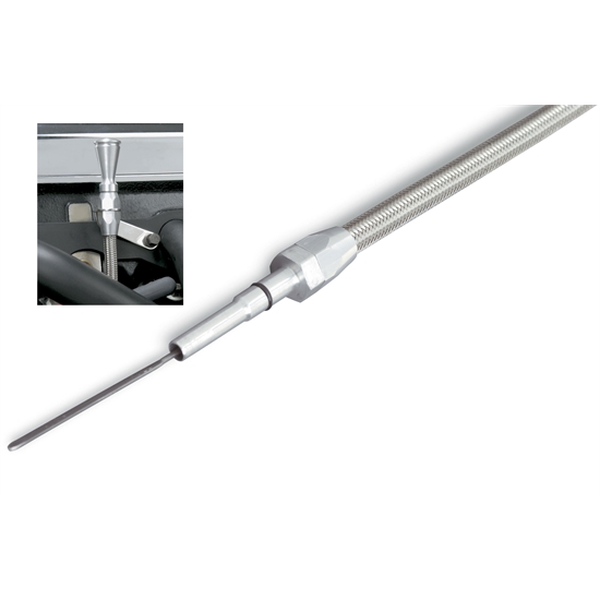 Lokar ED-5021 Flex Eng Dipstick, LS1, Truck, 1999-Up w/Tri Y Header