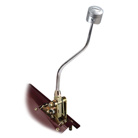 Lokar FMS6350ANPP Floor Mount Trans Shifter, TH-350, 23 In, Pol Piston