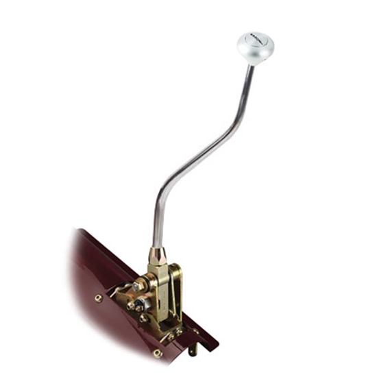 Lokar FMS6350BNMP Floor Mnt Trans Shifter, TH-350, 16 In, Pol Mushroom