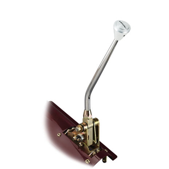 Lokar FMS6400ALP Floor Mount Shifter, TH-400, 23 In., Hi-Tech Pol Knob
