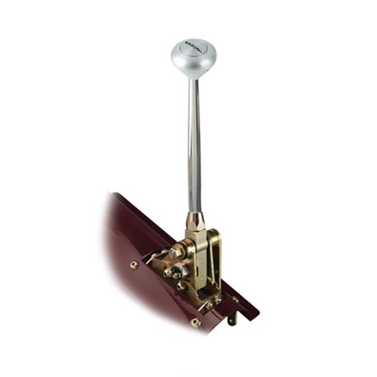 Lokar FMS6400FMP Floor Mount Trans Shifter, TH-400, 6 In, Pol Mushroom