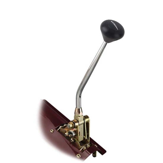 Lokar FMS64L60EBB Floor Mount Trans Shifter, 4L60E, 16 In., Black Knob