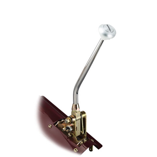 Lokar FMS64L60ECMP Floor Mnt Trans Shifter, 4L60E, 12 In, Pol Mushroom
