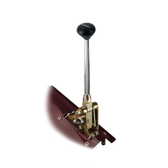 Lokar FMS64L80FB Floor Mount Trans Shifter, 4L80E, 6 Inch, Black Knob