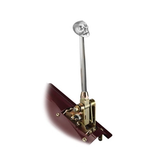 Lokar FMS6700FS Floor Mount Trans Shifter, 700-R4, 6 Inch, Skull Knob