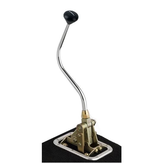 Lokar FMS6700GB Floor Mount Trans Shifter, 700-R4, 16 In, Blk Mushroom