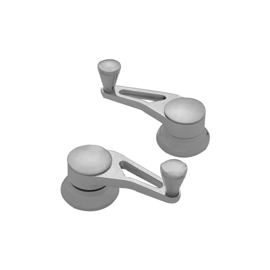 Lokar IDH-2018 Brushed Billet Alum Vent Window Cranks, GM Pre-49, Pair