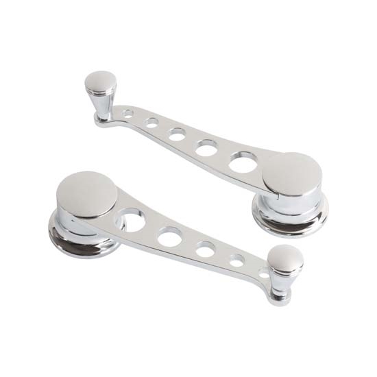 Lokar IDH-2030 Lakester Chromed Steel Window Cranks, GM Pre-1949, Pair