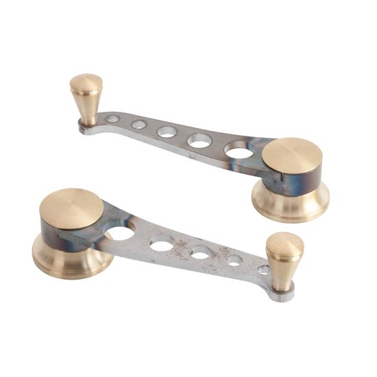 Lokar IDH-2035 Lakester Steel Window Cranks, Ford Pre-1949, Pair- Raw