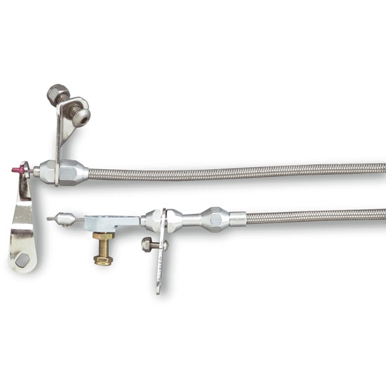 Lokar KDP-20C6U Polished Ford C-6 Trans Universal Kickdown Cable Kit