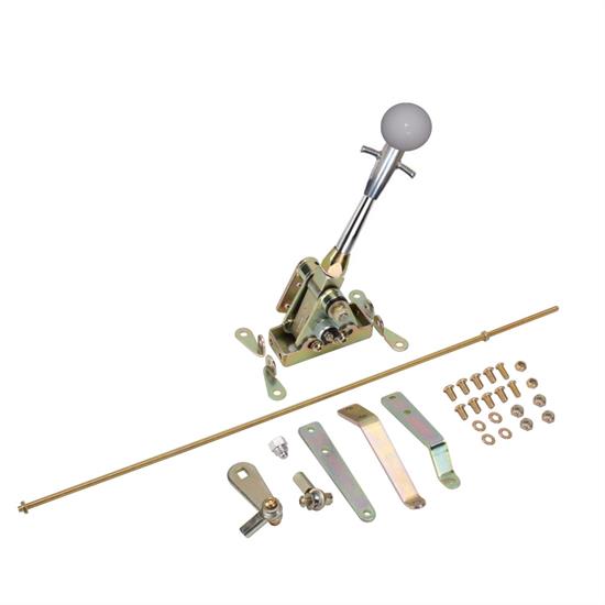Speedway/Lokar 6 In Straight Muscle Shifter, TH350/TH400, White