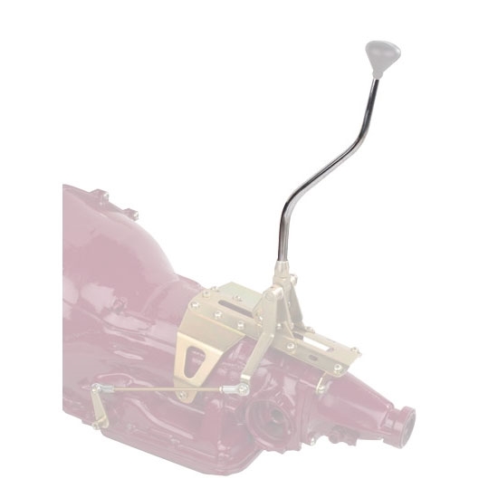 Lokar RLK-68016 32 In ATS Double Bend Chrome Shifter Lever Kit