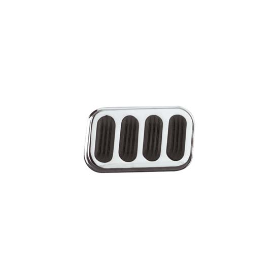 Lokar SG-6008 Steel Brake Pad w/Rubber, Chromed