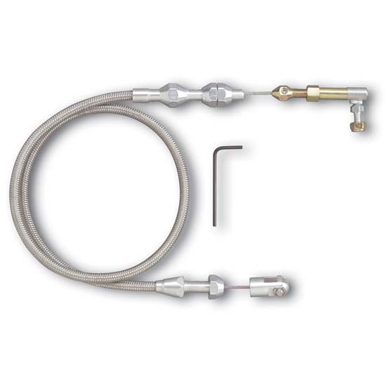 Lokar TCP-1000EFI48 Pol. Ford EFI Hi-Tech Throttle Cable Kit, 48 Inch