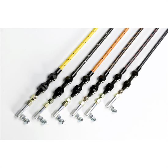 Lokar VS-24002 Vintage Series 400 Kickdown Cable, Blk/Orange