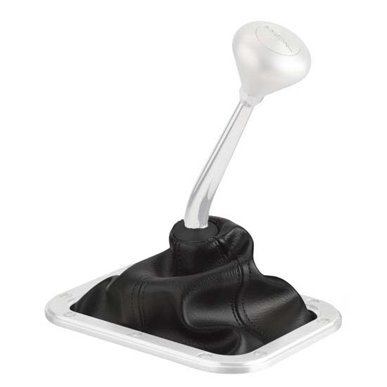 Lokar X70-BAF3 Blk Deluxe Top Rect. Shifter Boot w/Sliding Bezel