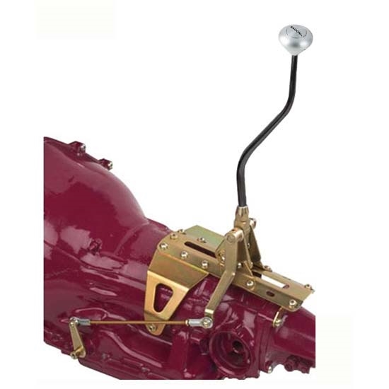 Lokar XATS6350ANM Midnight Series Shifter, TH-350, 23 Inch, Mushroom