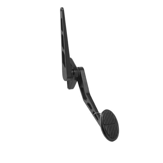 Lokar XBAG-6103 Midnight Series Mini Oval Billet Alum Throttle Pedal