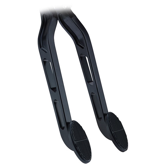 Lokar XBCA-9505 Midnight Series 180 Direct Fit Brake Pedal Arm, XL Pad