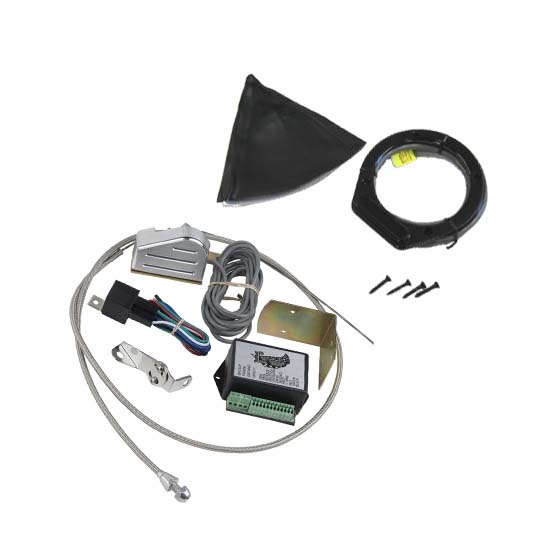 Lokar XCINB-1756 Midnight Series Vert. Rnd LED Shift Boot Kit-Chrysler