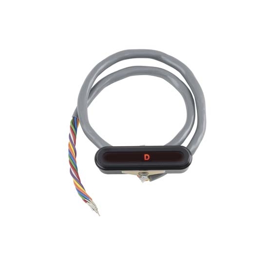 Lokar XCIND-1700 Midnight Series Univ. Alum. LED Horz. Dash Indicator