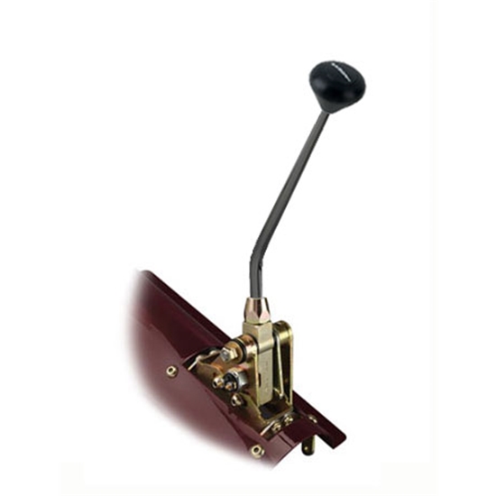 Lokar FMC6EXMB Midnight Floor Mount Shifter, Ford C-6, 8 In.
