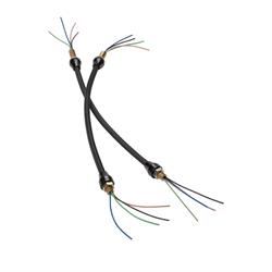 Lokar XHL-1900 Black Anchor-Tight Stainless Steel Headlight Braid