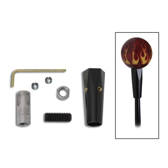 Lokar XSK-6879 Midnight Series Shifter Knob Adapter for 3/8-24 Knob