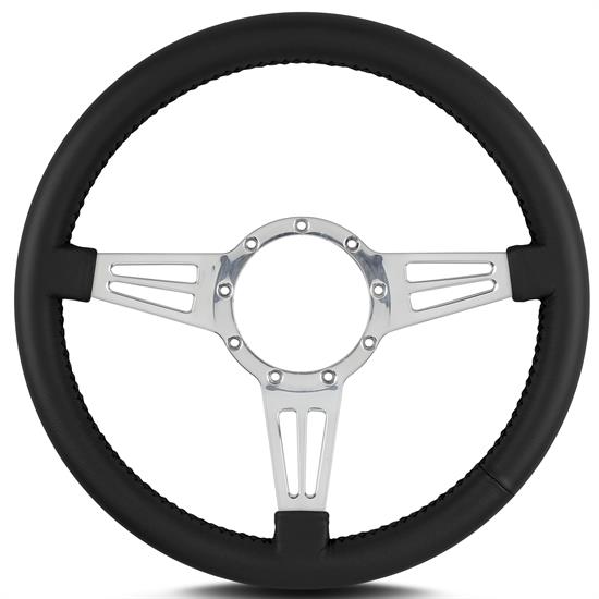 Lecarra 44401 14 Inch Steering Wheel, Mark 4 Dbl Slot, Black Wrap