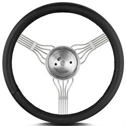 Lecarra 55301 15 Inch Steering Wheel, Newstalgic Banjo Black Wrap