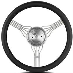 Lecarra 55401 15 Inch Steering Wheel, Newstalgic Banjo Black Wrap