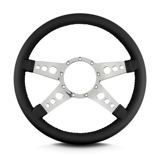 Lecarra 92201 14 Inch Billet Mark 9 GT Steering Wheel, Black Wrap