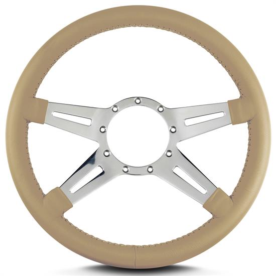 Lecarra 93209 14 Inch Steering Wheel, Mark 9 Elegante, Tan Wrap