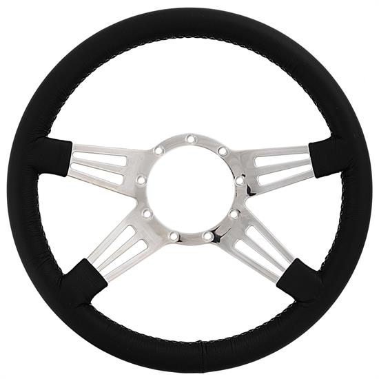 Lecarra 96201 14 Inch Steering Wheel, Mark 9 Dbl Slot, Black Wrap