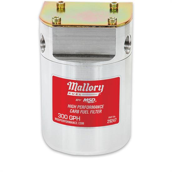 Mallory 29247 Low Pressure Carbureted Fuel Filter