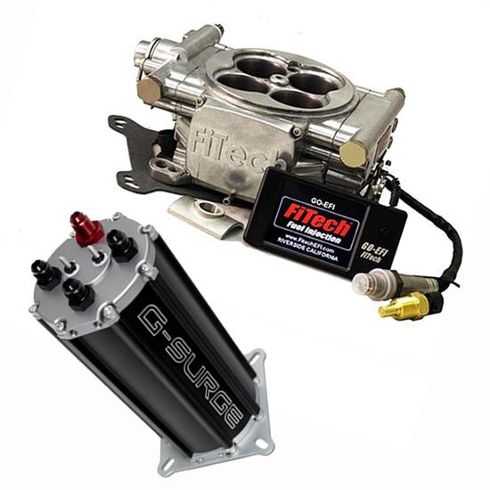 FiTech Go EFI 4 Fuel System Kit w/G-Surge Tank, 600 HP