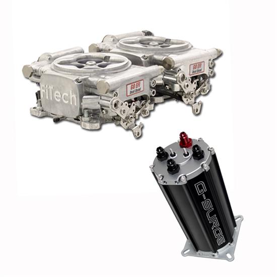 Fitech Go EFI 2x4 Dual-Quad Fuel Injection System Kit w/G-Surge T