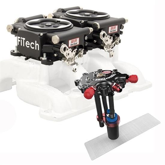 FiTech Go EFI 2x4 Dual-Quad Fuel Injection Syst. Kit w/Hy-Fuel