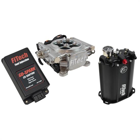 FiTech 93501 Go EFI 4 Aluminum Master Kit w/ Force Fuel w/CDI box