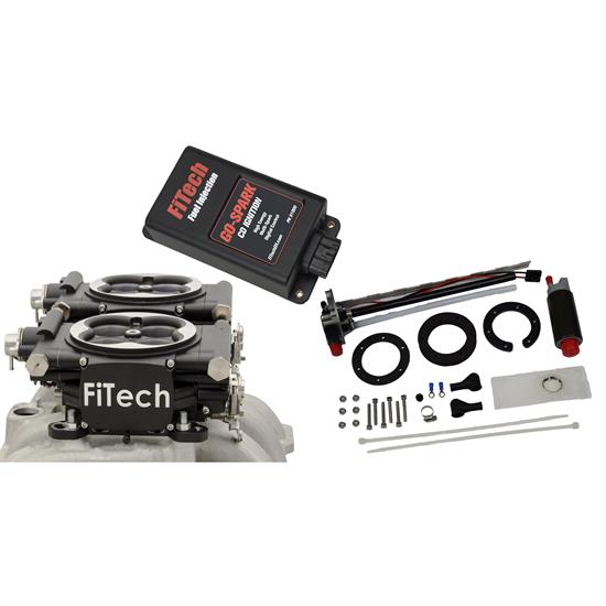 FiTech 93662 Go EFI 2x4 625 HP EFI Black w/ In Tank Kit w/CDI box