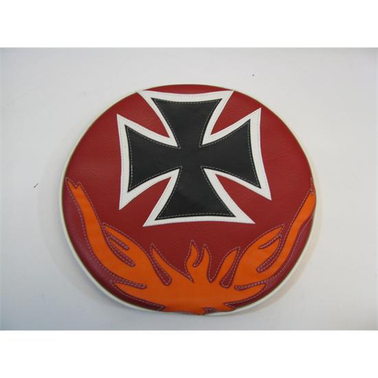 Garage Sale - Cross Steering Wheel Cover With Flames