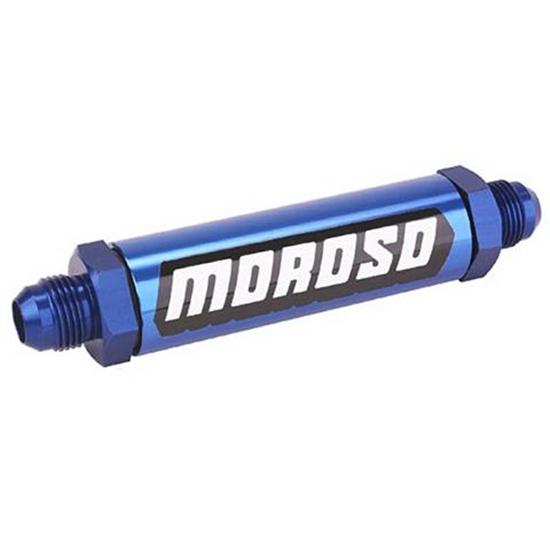 Moroso 23860 Aluminum In-Line Screened Oil Filter, -12 AN
