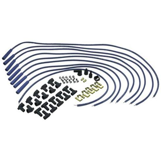 Moroso 73226 8mm Spark Plug Wires, Straight Boot, Spiral Core Blue Max