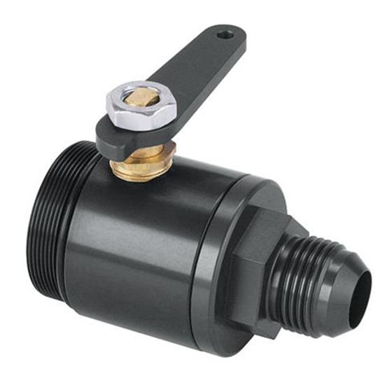 MPD Racing 94-73800 BLACK Fuel Shut Off Valve for Fuel Filter, -12 AN