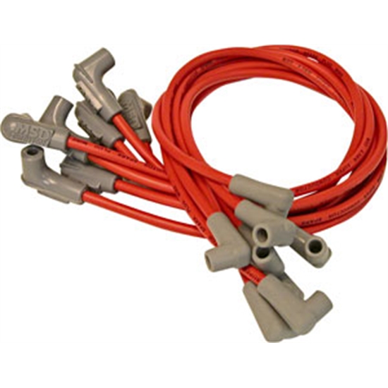MSD 30829 Super Conductor Plug Wires,BB Chevy, With 8541 Crab Cap