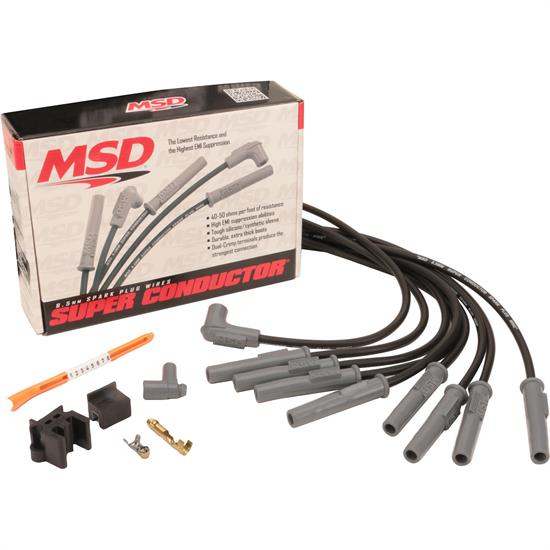 MSD 31183 Black Super Conductor 8 Cyl Multi-Angle-HEI, Universal