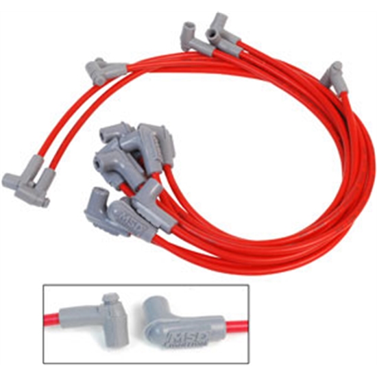 MSD 31249 Super Conductor Plug Wires Small Block Chevy With LP Dist