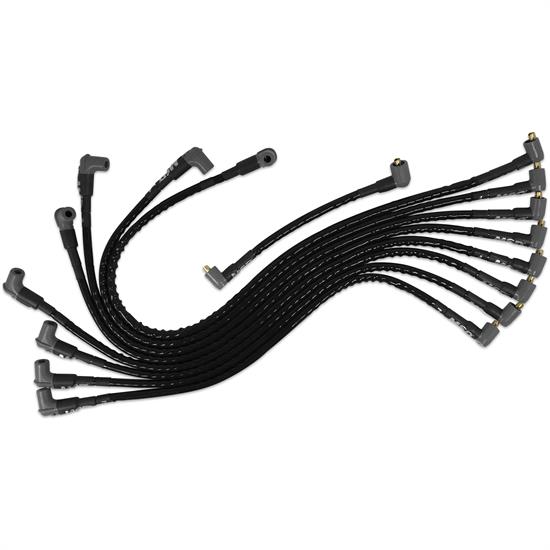 MSD 31591 Sleeved Spark Plug Wires, SBC, Under Exhaust, Socket